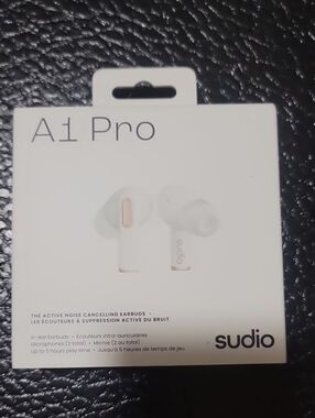Sudio A1 Pro White Wireless Earbuds Headphones